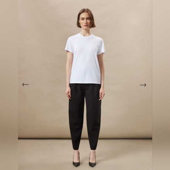 NWT Frank and Oak Amelia balloon fit pant, black, women 6 - Picture 2 of 4